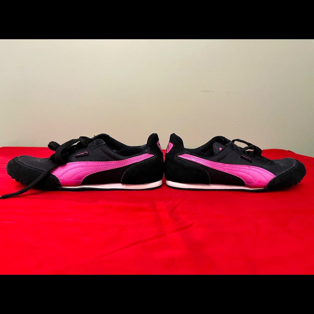 Puma Maya Sparkle Black & Pink Sz 7.5